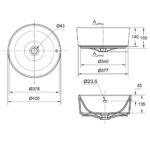 Chậu rửa mặt lavabo American Standard 0509-WT (0509WT) đặt bàn, dòng Acacia Evolution - Ảnh 2