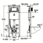 Bồn cầu American Standard 103032BL00 treo tường, nắp điện tử dòng Aero-Lite - Ảnh 3