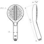 Tay sen American Standard 1030990001 (Combing) tròn 121 mm, dòng RainClick Combing - Ảnh 2