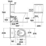 Bồn cầu American Standard 2622-WT (2622WT) 2 khối, nắp êm, dòng Signature - Ảnh 2