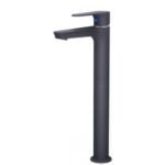 Vòi lavabo CAESAR B061CBU lạnh, màu đen nhám (Kèm bộ xả nhấn)