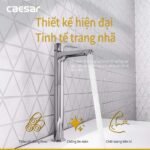 Vòi lavabo CAESAR BT061CU lạnh (Kèm chặn rác bằng sứ) - Ảnh 3
