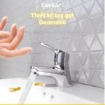 Vòi lavabo CAESAR B120CU nóng lạnh - Ảnh 3