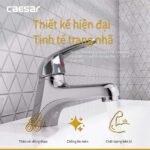 Vòi lavabo CAESAR B260CP nóng lạnh - Ảnh 5