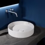 Vòi lavabo CAESAR B308C nóng lạnh gắn tường - Ảnh 8