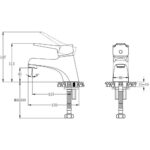Vòi lavabo CAESAR B330CU nóng lạnh - Ảnh 7