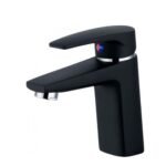 Vòi lavabo CAESAR B390CBU nóng lạnh, màu đen nhám