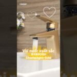 Vòi lavabo CAESAR B390CGU nóng lạnh, màu vàng đồng - Ảnh 7