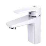 Vòi lavabo CAESAR B390CWU nóng lạnh, màu trắng