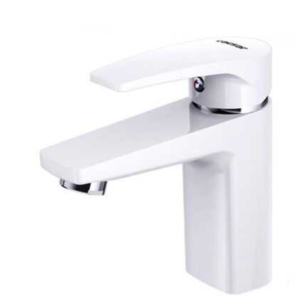 Vòi lavabo CAESAR B390CWU nóng lạnh, màu trắng