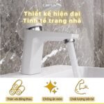 Vòi lavabo CAESAR B390CWU nóng lạnh, màu trắng - Ảnh 8