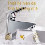 Vòi lavabo CAESAR B400CU nóng lạnh - Ảnh 4