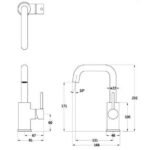 Vòi lavabo CAESAR B520CU nóng lạnh - Ảnh 9