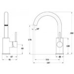 Vòi lavabo CAESAR B530CU nóng lạnh - Ảnh 5