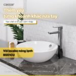 Vòi lavabo CAESAR B551CU nóng lạnh - Ảnh 8