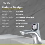 Vòi lavabo CAESAR B560CU nóng lạnh - Ảnh 5