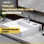 Vòi lavabo CAESAR B730CU nóng lạnh - Ảnh 7