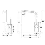 Vòi lavabo CAESAR B750CU nóng lạnh - Ảnh 6