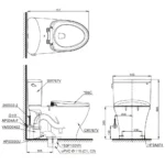 Bồn cầu TOTO CS767RW14#XW nắp điện tử TCF24410AAA - Ảnh 12