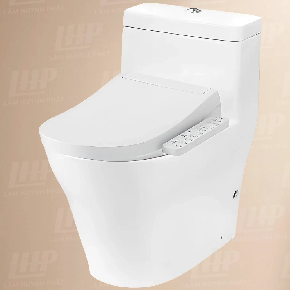 Bồn cầu TOTO CW166RB#XW/TCF33320GAA Bồn cầu TOTO CW166RB#XW 1 khối, nắp điện tử TCF33320GAA dòng S2 - Ảnh 1