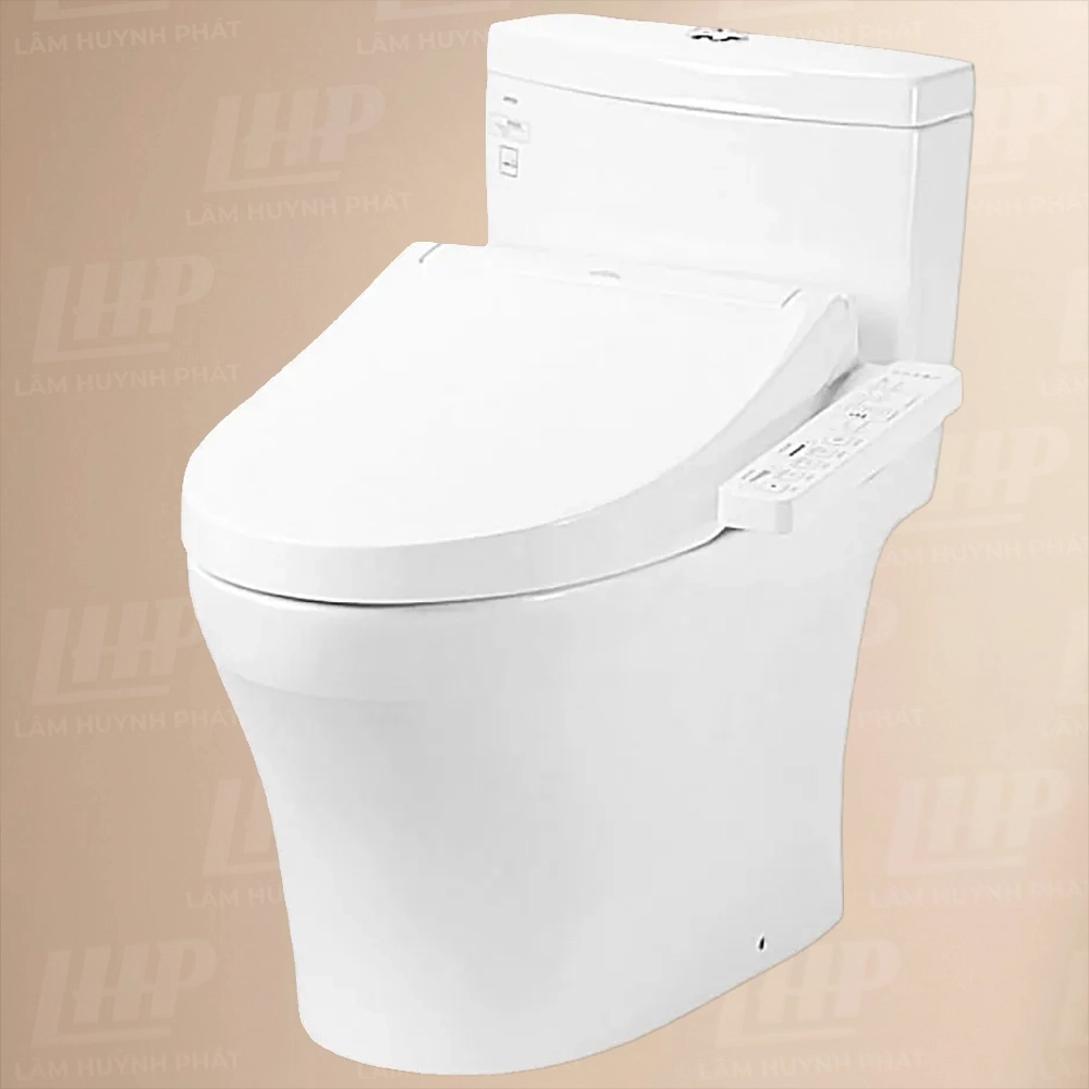 Bồn cầu TOTO MS889CDRW17#XW Bồn cầu TOTO MS889CDRW17#XW 1 khối (Giấu dây) nắp điện tử TCF23460AAA - Ảnh 1