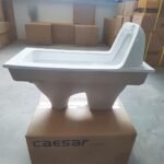 Bồn cầu CAESAR C1230 dạng xổm (chưa gồm két nước và bộ xả) - Ảnh 4