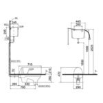 Bồn cầu CAESAR C1280 dạng xổm (chưa gồm két nước và bộ xả) - Ảnh 3