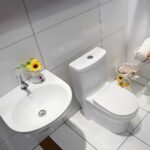 Bồn cầu CAESAR C1352 1 khối (trẻ em) nắp êm M284 - Ảnh 4