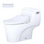 Bồn cầu CAESAR C1353F/ TAF610H (CD1353) 1 khối nắp điện tử TAF610H