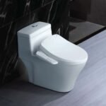 Bồn cầu CAESAR C1356F/ TAF400H (CD1356) 1 khối nắp điện tử TAF400H - Ảnh 2