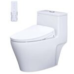 Bồn cầu CAESAR C1356F/ TAF710H (CD1356) 1 khối nắp điện tử TAF710H