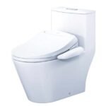 Bồn cầu CAESAR C1363F/ TAF400H (CD1363) 1 khối nắp điện tử TAF400H