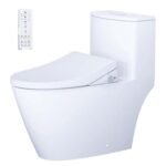 Bồn cầu CAESAR C1363F/ TAF512H (CD1363) 1 khối nắp điện tử TAF512H