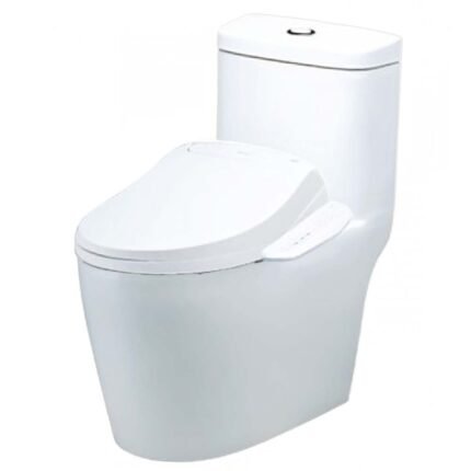 Bồn cầu CAESAR C1364F/ TAF400H (CD1364) 1 khối nắp điện tử TAF400H