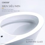 Bồn cầu CAESAR C1374 (CD1374) 1 khối nắp êm MU235 - Ảnh 9