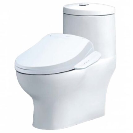 Bồn cầu CAESAR C1375F/ TAF400H (CD1375) 1 khối nắp điện tử TAF400H