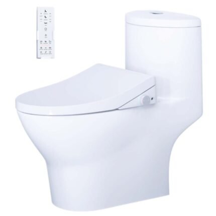 Bồn cầu CAESAR C1375F/ TAF512H (CD1375) 1 khối nắp điện tử TAF512H