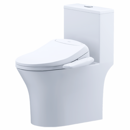 Bồn cầu CAESAR C1391F/ TAF400H (CD1391) 1 khối nắp điện tử TAF400H