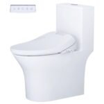 Bồn cầu CAESAR C1391F/ TAF610H (CD1391) 1 khối nắp điện tử TAF610H