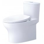 Bồn cầu CAESAR C1394F/ TAF060 (CD1394) 1 khối nắp rửa cơ TAF060