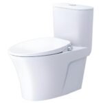 Bồn cầu CAESAR C1395F/ TAF060 (CD1395) 1 khối nắp rửa cơ TAF060