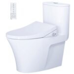 Bồn cầu CAESAR C1395F/ TAF512H (CD1395) 1 khối nắp điện tử TAF512H