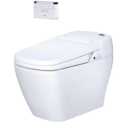 Bồn cầu thông minh CAESAR CA1380H. 1 khối nắp điện tử TAF300