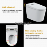 Bồn cầu điện tử CAESAR CA1389H, nắp tự động - Ảnh 11
