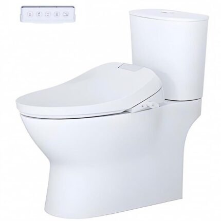 Bồn cầu CAESAR CD1320 2 khối nắp điện tử TAF610H