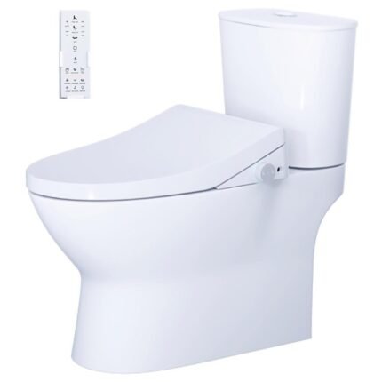 Bồn cầu CAESAR CD1320 2 khối nắp điện tử TAF512H