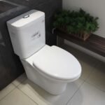 Bồn cầu CAESAR CD1341 2 khối nắp êm M232 - Ảnh 2