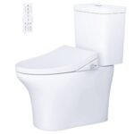 Bồn cầu CAESAR CD1341 2 khối nắp điện tử TAF512H