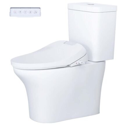 Bồn cầu CAESAR CD1341 2 khối nắp điện tử TAF610H