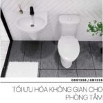 Bồn cầu CAESAR CDS1338 2 khối nắp êm MS220 - Ảnh 2